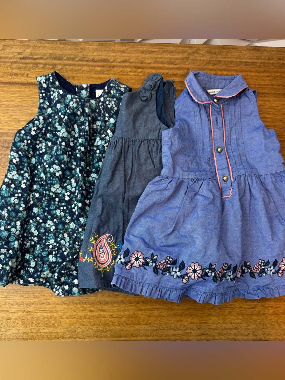 Bundle Janie and Jack Navy Dress baby Size 6-12 months